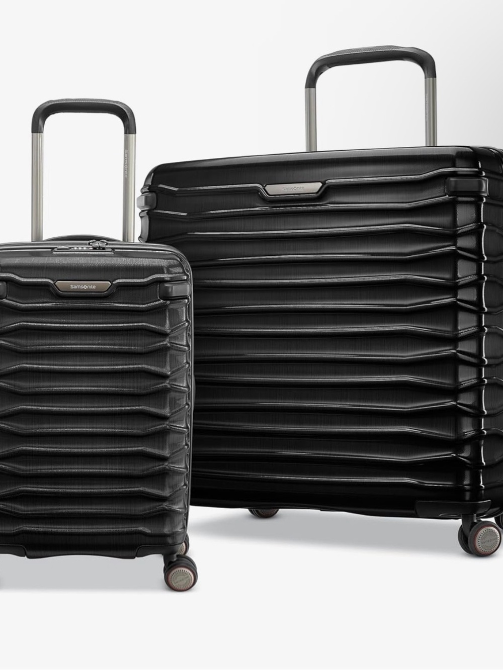 Samsonite Stryder Black Textured Hard-Shell Carry-On NWT and Checked Luggage